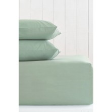Stay Home %100 Pamuklu Çift Kişilik Lastikli Çarşaf 150X200 + 2 Yastık Kılıfı