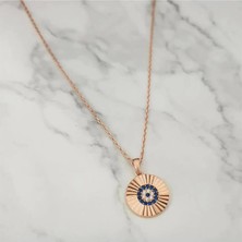 Pier Gümüş Nazar Boncuk Gümüş Kolye