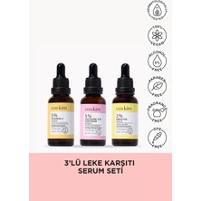 Cos.kim 3’lü Leke Karşıtı,  Aydınlatıcı ve Göz Altı Bakımı Sağlayan Serum Seti