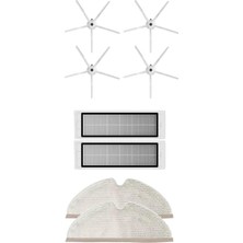 Roborge Roborock S5 Max Robot Süpürge Uyumlu 8'li Yedek Parça Seti