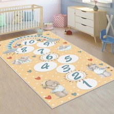 Confidence Home Makinede Yıkanabilir Kaymaz Taban Leke Tutmaz Antialarjik Çocuk Odası Halısı Oyun Matı