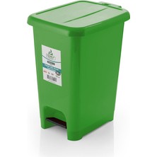 Ceymop Slim Pedallı Çöp Kovası 20 lt Yeşil