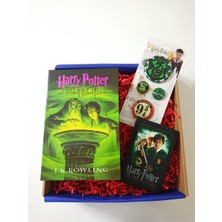 Alanç Gift Potter Kitap Görünümlü Kilitlenebilir Gizli Kasa, Rozet Seti, Cüzdan, Hediye Seti