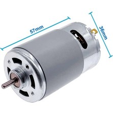 Roba RS555 Dc Motor 12V 7500RPM Yüksek Hız Tork Matkap Torna Cnc Router Motor Dairesel