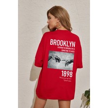 Trendypassion  1898 Brooklyn Baskılı T-Shirt