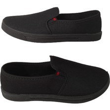 Emek Unisex Siyah Keten Ayakkabı