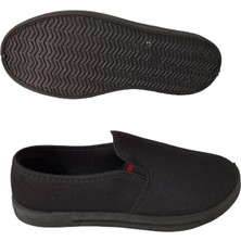 Emek Unisex Siyah Keten Ayakkabı