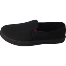 Emek Unisex Siyah Keten Ayakkabı