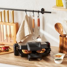 Homend Toastbuster 1337H Çıkarılabilir Plakalı, 4 Ekmekli Tost Makinesi 1800 W Siyah