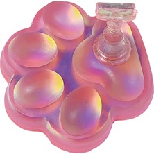 Mirror Akrilik Tırnak Sanatı Uygulaması Ev Diy Pembe Için Yeniden Kullanılabilir Kedi Pençesini Eğitiyor (Yurt Dışından)