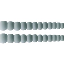 Mirror 24PCS Kadın Stiletto Mat Çiviler Üzerinde Baskı Dıy Tam Kapak Buzlu Tipleri Gri (Yurt Dışından)