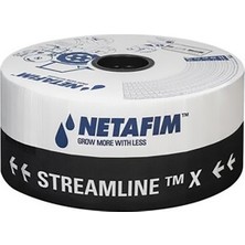 Netafim Streamlıne™ x 16125 (12.5mil 20 cm 1,6 Lt/h ) 1100 Basınç Ayarsız Yassı Damla Sulama Borusu