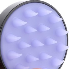 Mirror Saç Derisi Masajı Kepek Fırçası - Peeling Arıtma Için Şampuan Ovma. Siyah (Açık Mor Dişler) (Yurt Dışından)