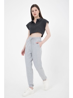 Defy's Kadın Jogger Eşofman Altı Gri
