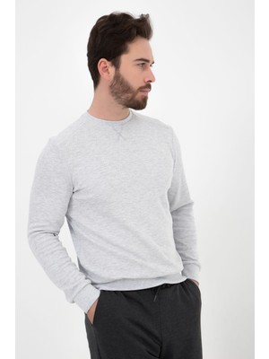 defy's Erkek Basic Sweatshirt Kar Melanj