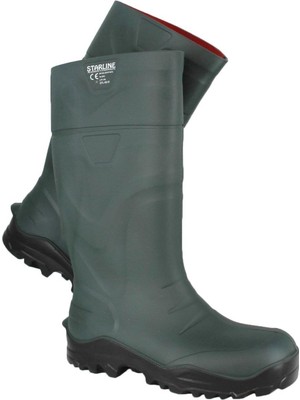 Starline STL-9910 S4 Yeşil Poliüretan Çelik Burunlu Çizme 40