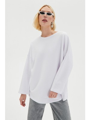 June Uzun Kol Basic Tunik