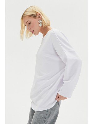 June Uzun Kol Basic Tunik