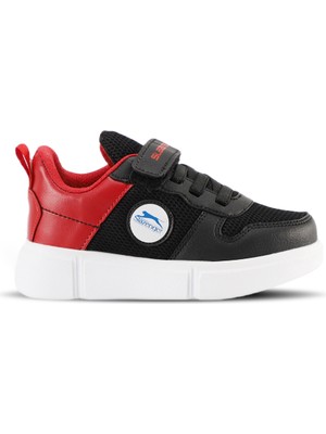 Slazenger KAVITHA KTN Unisex Çocuk Sneaker Koşu & Yürüyüş Ayakkabısı Siyah / Kırmızı