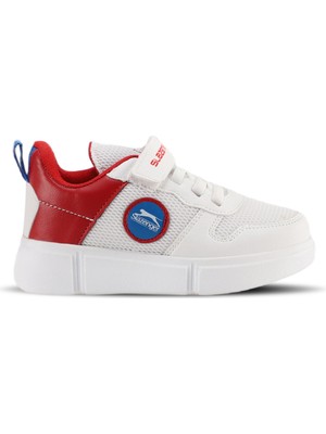 Slazenger KAVITHA KTN Kız Çocuk Cırt Cırtlı Beyaz / Kırmızı Sneaker