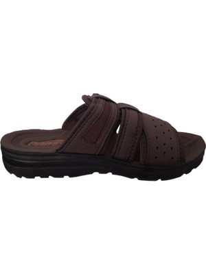 Pars 236 Kahve Erkek Ortopedik Rahat Hafif ve Şık Günlük Terlik