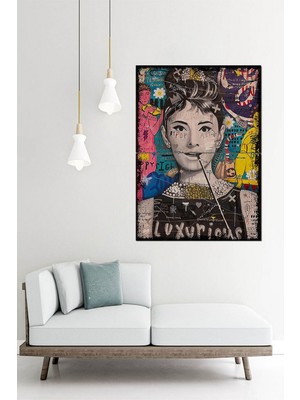 Ekart Pop Art Kadın Modern Mdf Tablo 70X100 cm