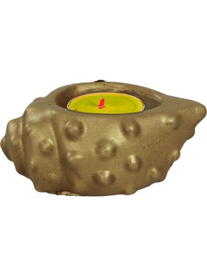 Evene Mumluk Şamdan Tealight Mum Uyumlu Deniz Kabuğu Model