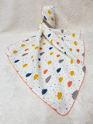 Masal Baby Kids Çok Amaçlı Müslin Örtü 80 x 90 cm Yeni Doğan & Bebek & Çocuk Renkli Bulut Müslin Bez & Müslin Battaniye