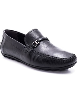 Derimod Erkek Deri Tokalı Casual Loafer