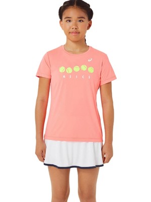 Asics Tennis Graphic Tee Pembe Kız Çocuk Tenis Tişört