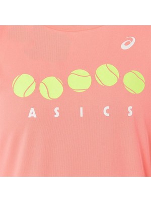 Asics Tennis Graphic Tee Pembe Kız Çocuk Tenis Tişört