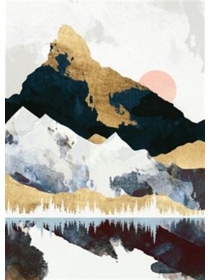Pix Art Sanat Dağ ve Yansıması Pixart Sanat Elmas Mozaik Tablo Diamond Türkiye 53*71
