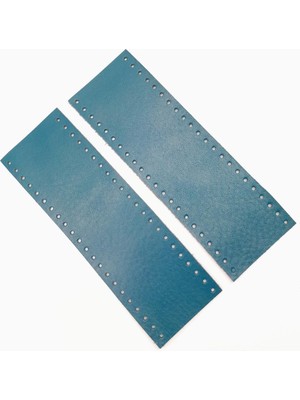 Angel Çanta Aksesuar Turkuaz  Deri Tutma Sapı 18X6 cm Simit Sap