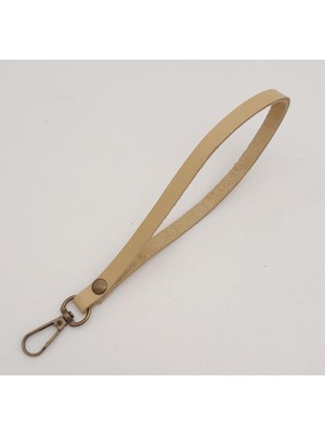 Angel Çanta Aksesuar  Deri Ham Doğal Renk Elcik Antik Metalli