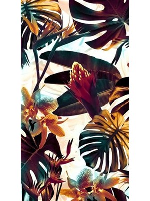 Pix Art Sanat Yaprak ve Çiçekler Pixart Sanat Elmas Mozaik Tablo Diamond Türkiye 40*71