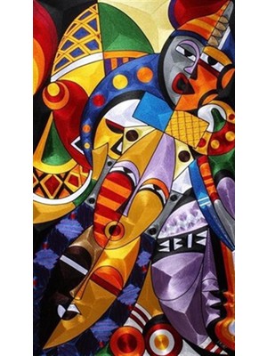 Pix Art Sanat Karma Renkli Desen Pixart Sanat Elmas Mozaik Tablo Diamond Türkiye 32*55