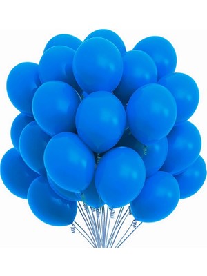 Lasagna Store Metalik MAVİ  Renkli 100'LÜ Balon Seti