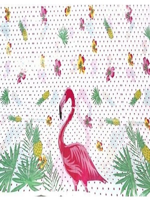 Lasagna Store Flamingo Temalı Baskılı Lüx Masa Örtüsü (120*180)