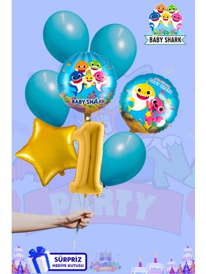 Lasagna Store Baby Shark Baskılı Lüx GOLD Folyo Seti