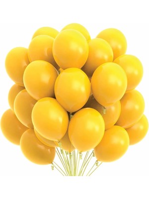 Lasagna Store Metalik SARI Renkli 50'li Balon Seti