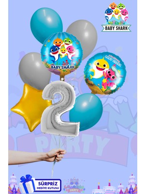 Lasagna Store Baby Shark Baskılı Lüx Folyo Seti
