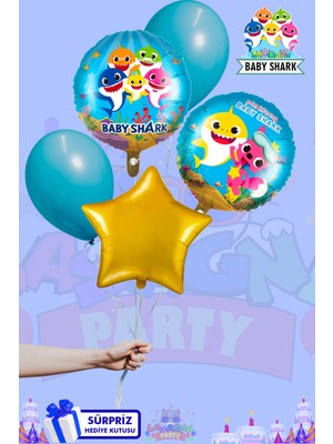 Lasagna Store Baby Shark Baskılı Lüx Folyo Seti