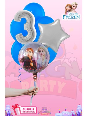 Lasagna Store Elsa Frozen Baskılı GÜMÜŞ Lüx Folyo Seti