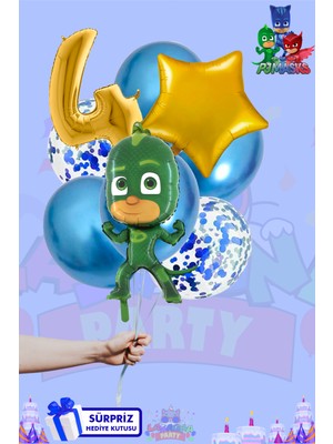 Lasagna Store Pijamaskeliler Temalı Lüx Gold Folyo Balon Seti