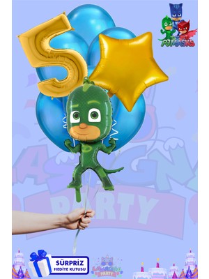 Lasagna Store Pijamaskeliler Temalı Lüx Gold Folyo Balon Seti