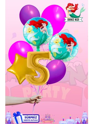 Lasagna Store Deniz Kızı Baskılı GOLD Lüx Folyo Seti