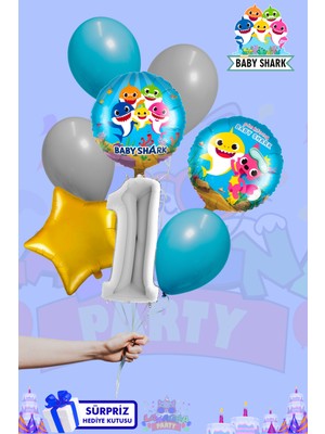 Lasagna Store Baby Shark Baskılı Lüx Folyo Seti