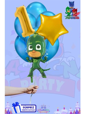 Lasagna Store Pijamaskeliler Temalı Lüx Gold Folyo Balon Seti