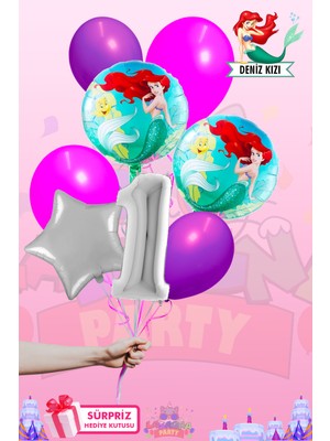 Lasagna Store Deniz Kızı Baskılı GÜMÜŞ Lüx Folyo Seti