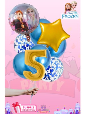 Lasagna Store Elsa Frozen Baskılı  GOLD Lüx Folyo Seti